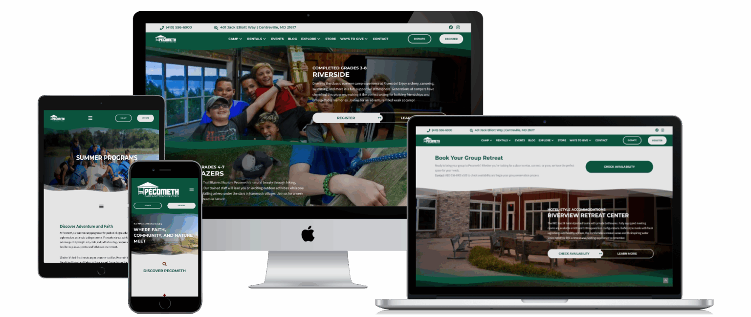 Pecometh Website Mockup