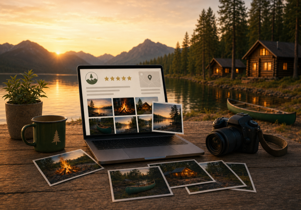What families see when they Google a summer camp: photos, profile, and camp online reputation.