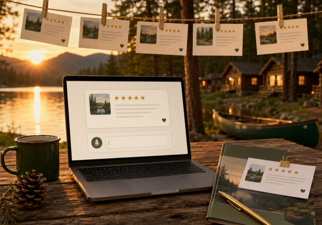 What families see when they Google a summer camp: photos, profile, and camp online reputation.